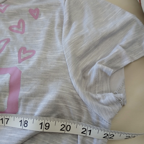 Aero Gray Mini Dress with Pink Heart Design - Picture 6 of 6